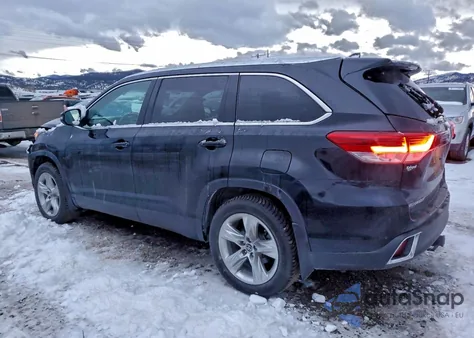 2019 Toyota Highlander Limited z USA, uszkodzony, nr VIN 5TDDZRFH8KS944279